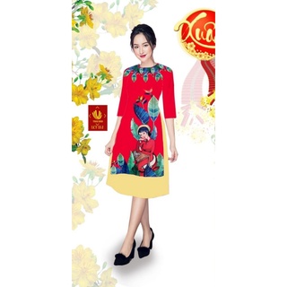 GIÁ XƯỞNG - Áo dài cách tân lụa in 3D