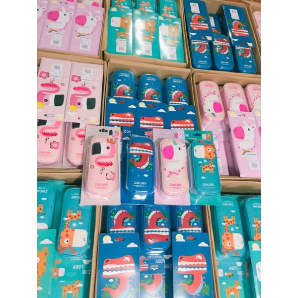 Hộp bút hoạt hình đáng yêu bé trai bé gái size 22*9*5cm