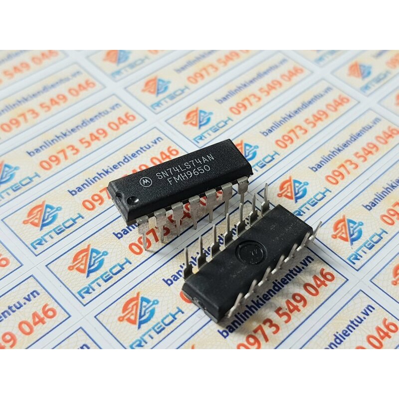 [ Combo 5 chiếc] SN74LS74AN, 74LS74 IC số DIP-14