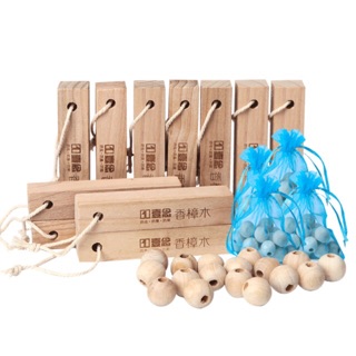 Set 5 thanh gỗ long não tự nhiên chống ẩm mốc, côn trùng mối mọt