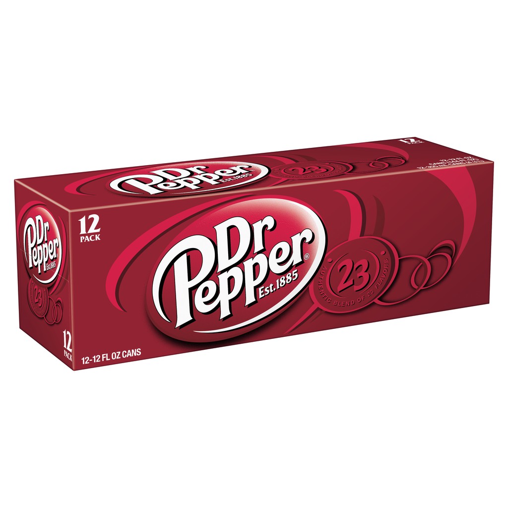 [1 PACK 12 LON] Nước ngọt xá xị Dr Pepper lon 355ml