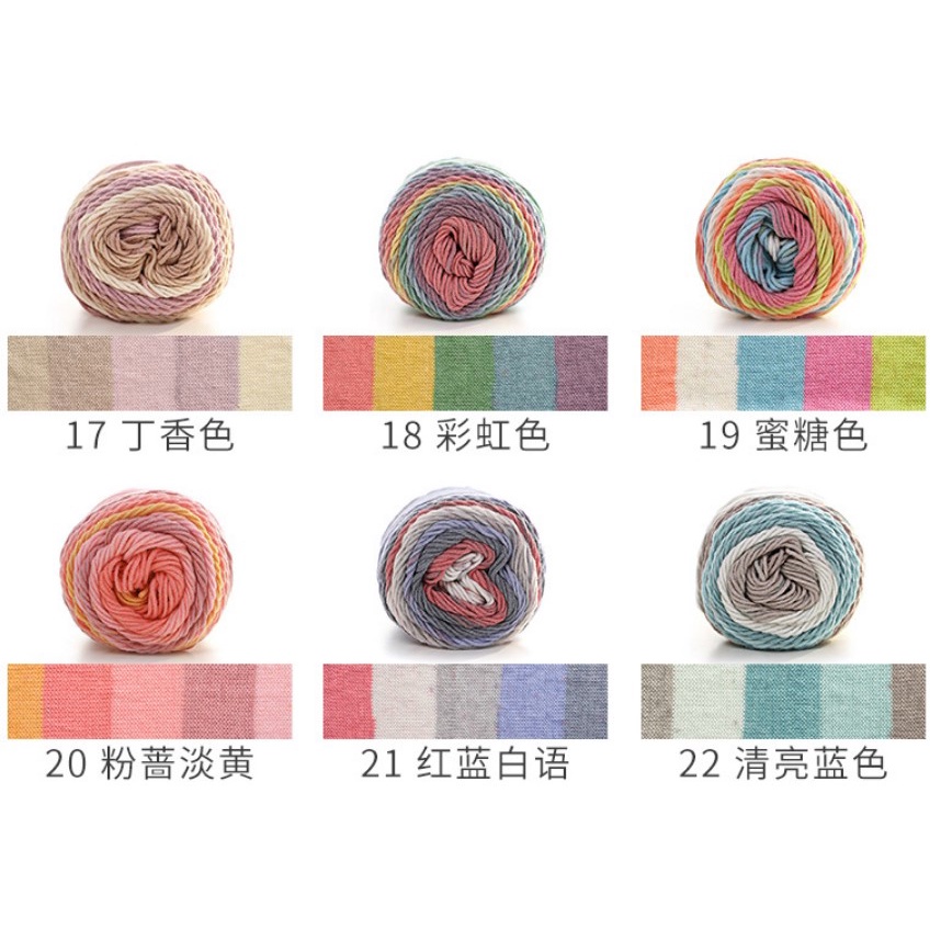 LEN RAINBOW - Len cầu vồng - Cotton Rainbow
