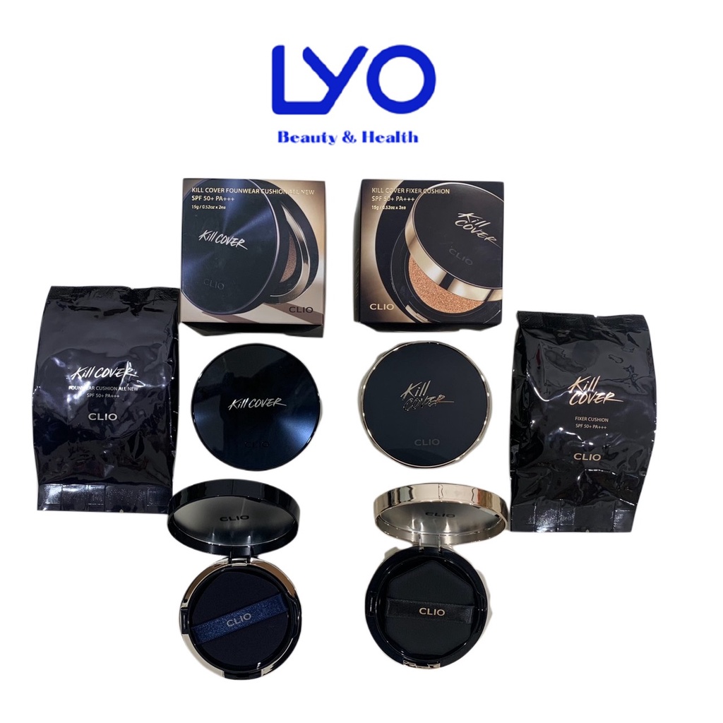 Phấn Nước Clio Kill Cover Fixer - FounWear Cushion All New SPF 50+ 15g