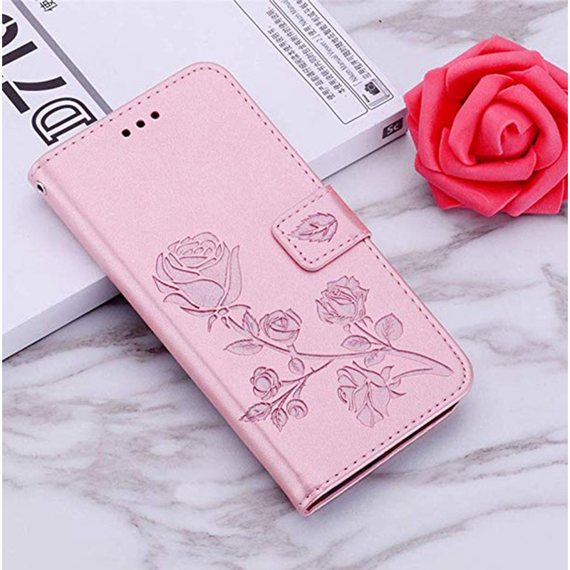 Ốp Điện Thoại Da Silicon Hình Hoa Hồng Dập Nổi Cho OPPO A57 4G 2022 A77 4G 2022 A57S A77S