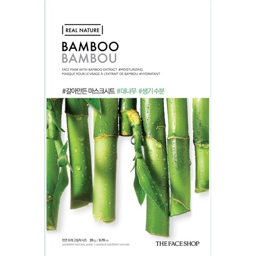 Mặt Nạ Cung Cấp Nước TheFaceShop Real Nature Mask Sheet Bamboo 20g