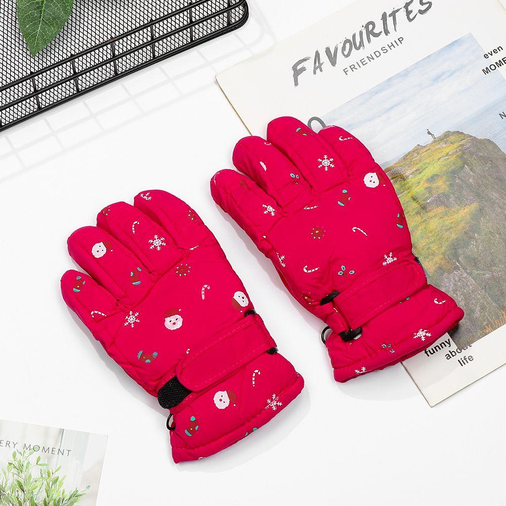 Găng Tay Trượt Tuyết Dày Dặn Ấm Áp Chống Trượt Thời Trang Mùa Đông Cho Bé