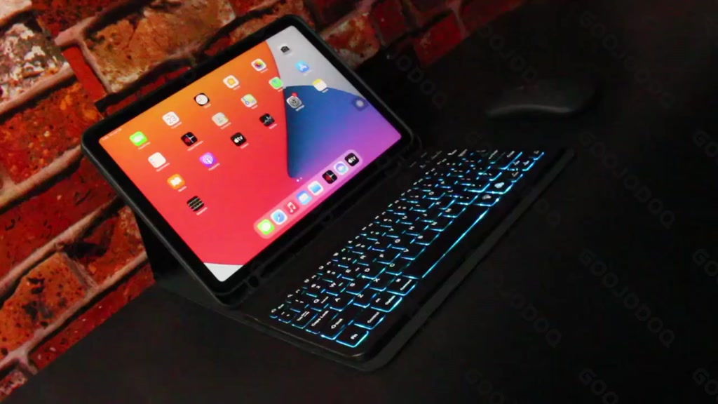 Bàn phím GOOJODOQ và chuột Bluetooth không dây có đèn nền với đèn LED cho máy tính bảng iPad Máy tính bảng Android | BigBuy360 - bigbuy360.vn