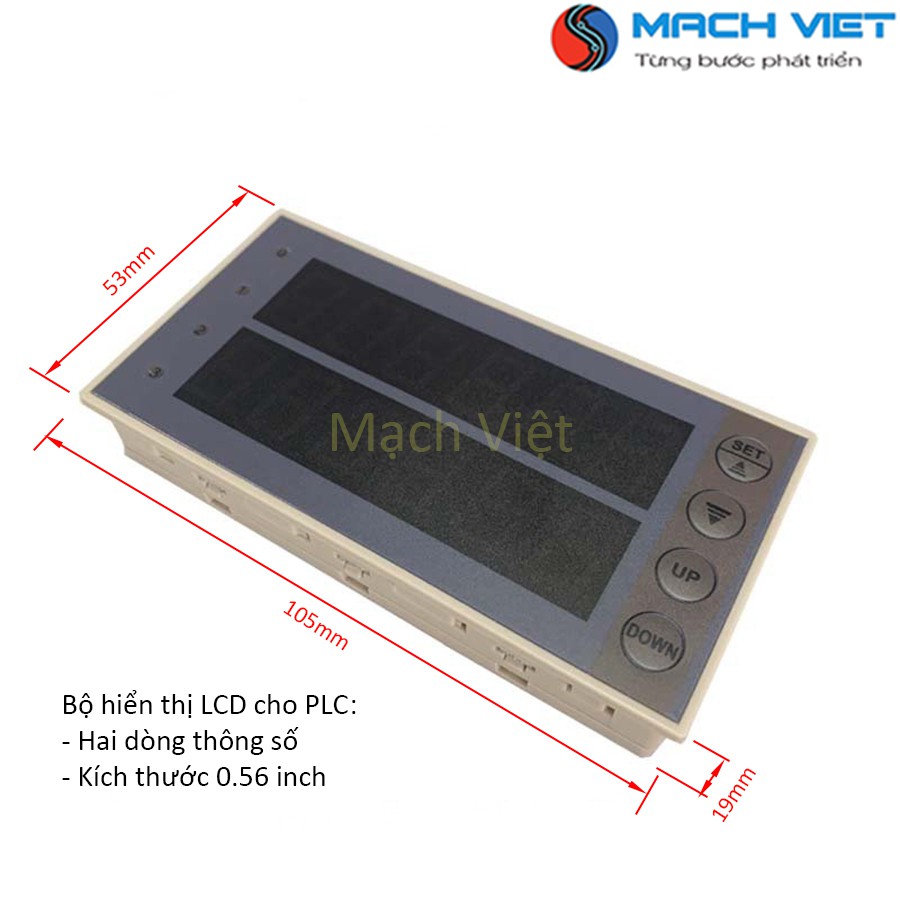 Bộ hiển thị LCD cho PLC - 2 dòng 0,56inch