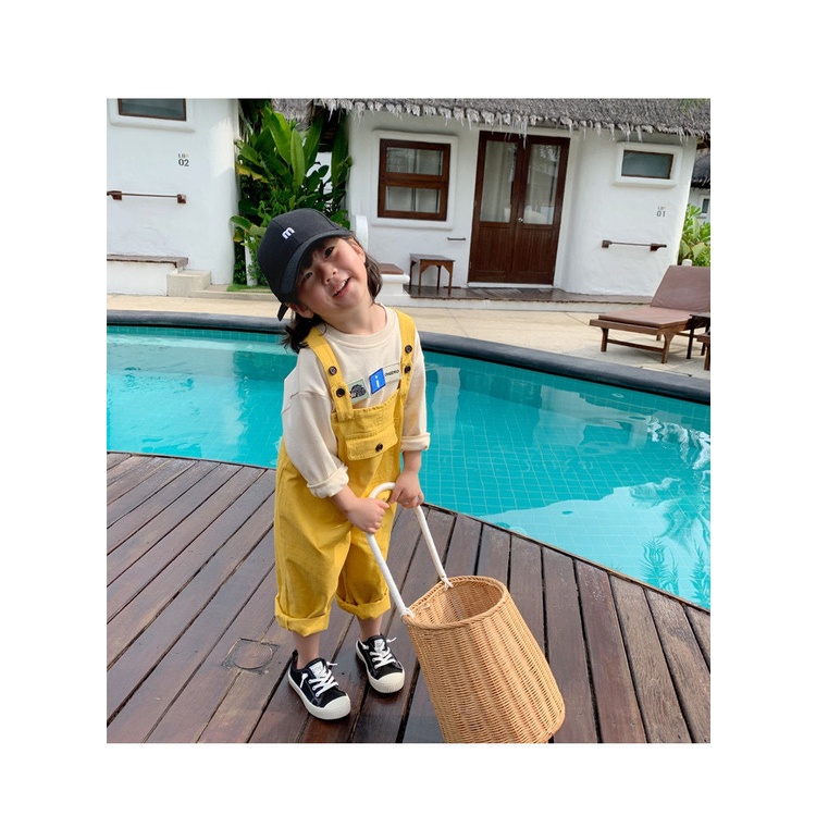 Quần Yếm Cotton Thời Trang Hàn Quốc Nhật Bản 2022 Dành Cho Bé Trai Gái