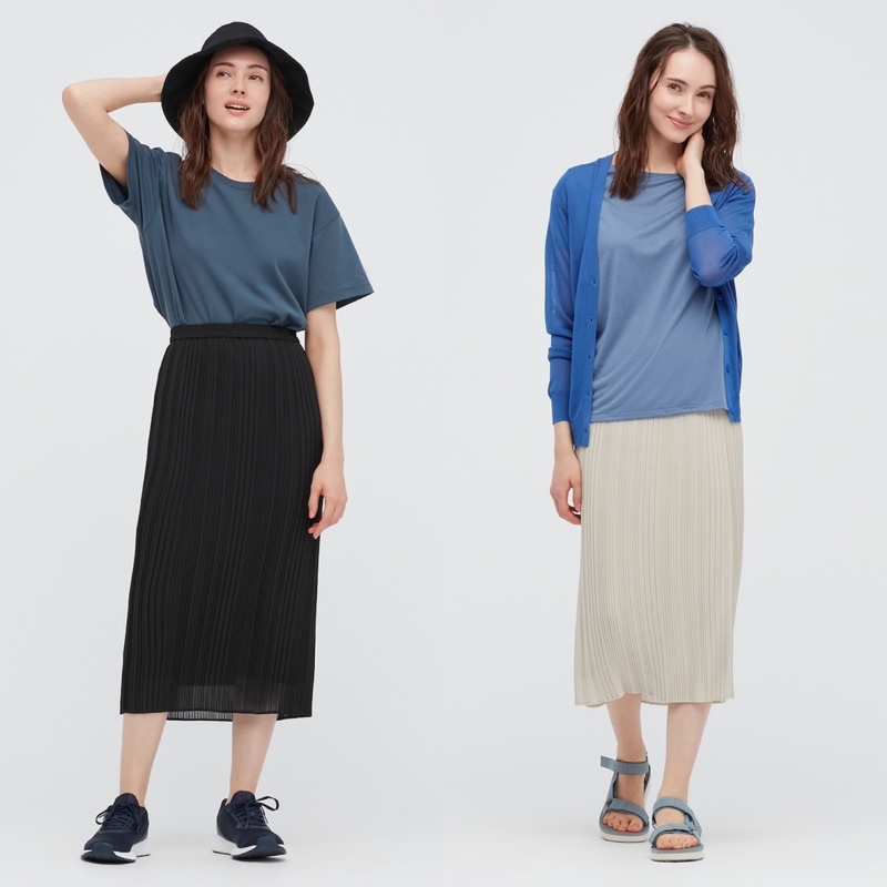 Chân váy xếp ly dễ thương, quyến rũ của UNIQLO