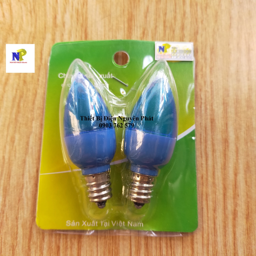 Bóng Và Đuôi Đèn Led Trái Ớt Có Đủ Màu E12