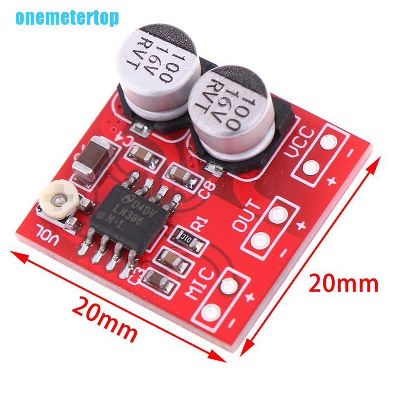 Bảng Mạch Khuếch Đại Âm Thanh Micro DC 5V-12V LM386 200 Lần