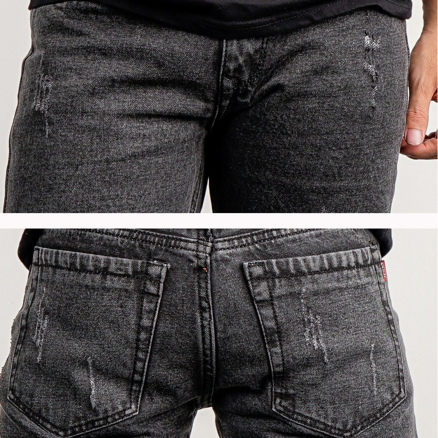 Quần short nam Q32 MĐ trắng xanh cào rách | BigBuy360 - bigbuy360.vn