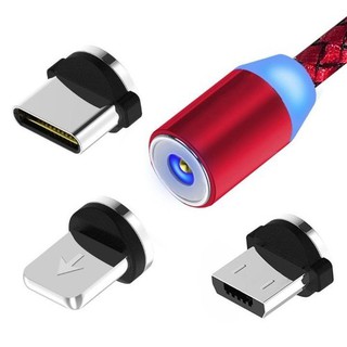 Cáp Sạc Nam Châm Tròn Xoay 360 Độ cho cổng Micro/IPHONE/TypeC