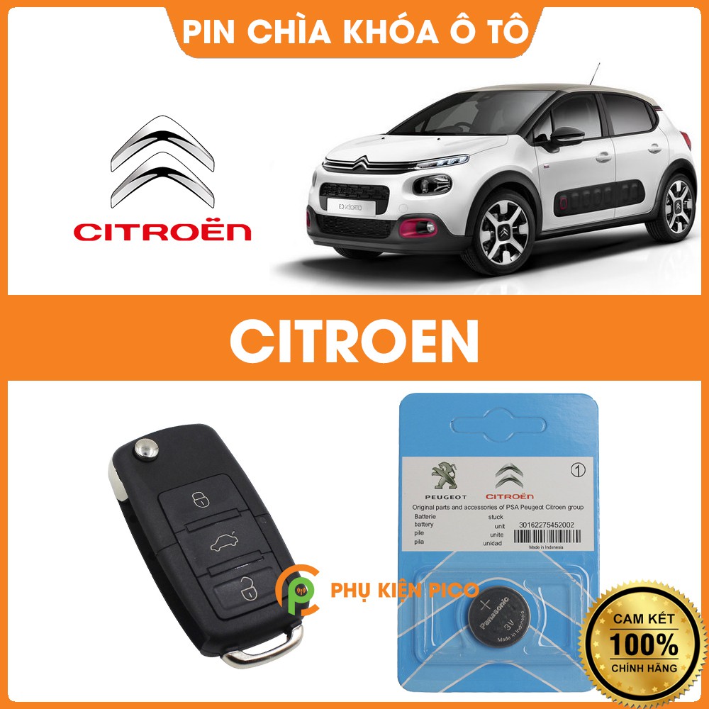 Pin chìa khóa ô tô Citroen chính hãng sản xuất Indonesia - Pin chìa khóa Citroen