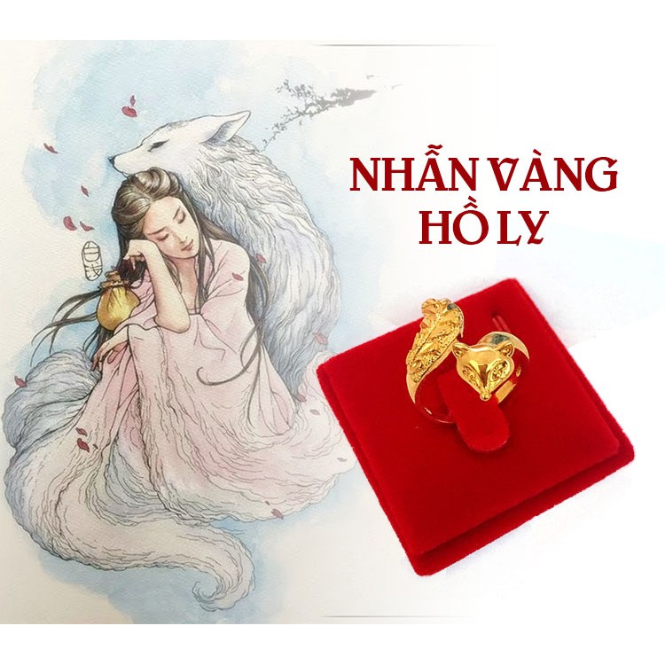 NHẪN HỒ LY MẠ VÀNG