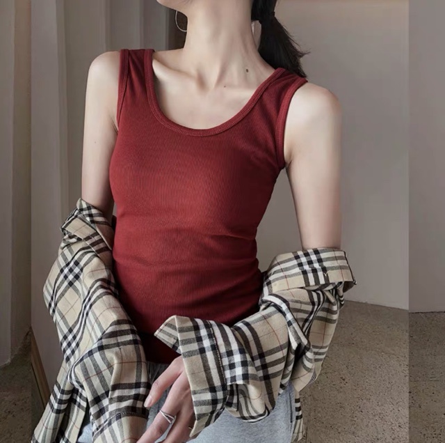 Áo Thun Nữ Sát Nách Hàng Cotton Mềm, Mịn, Co Giãn Mạnh