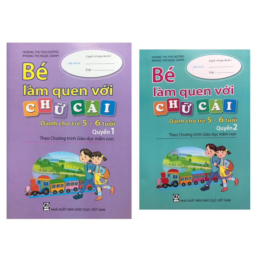 Sách Combo Bé làm quen với chữ cái dành cho trẻ 56 tuổi