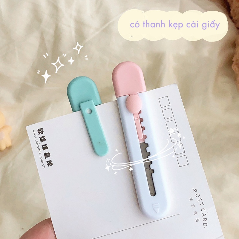 Dao Rọc Giấy Mini Macaron Văn Phòng Phẩm Cute