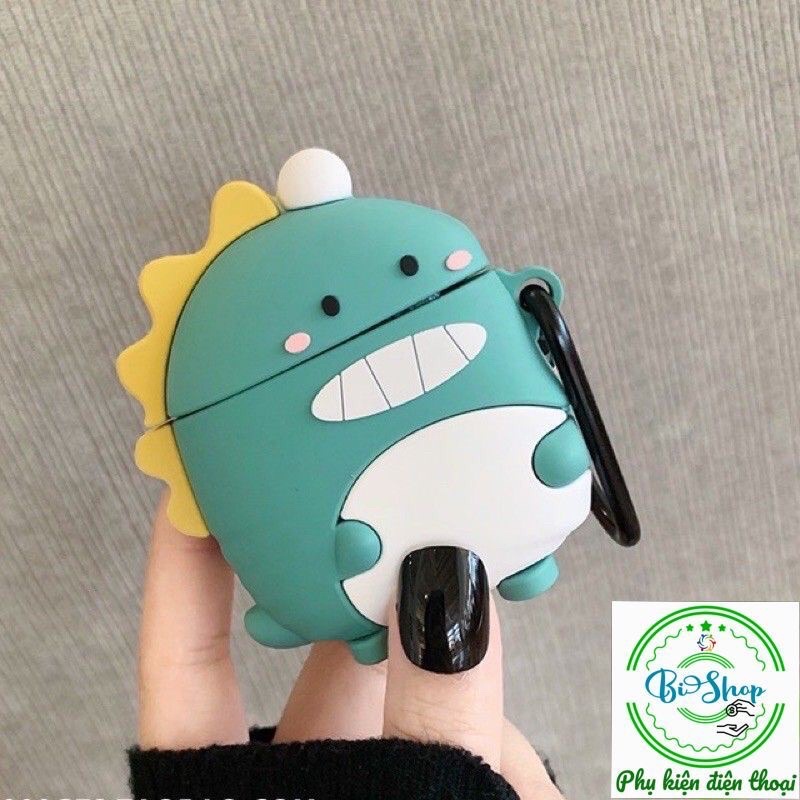 💥 Tặng kèm móc treo 💥 Case Airpod 1 2 Pro i11 i12..  Vỏ bao bọc Khủng Long đựng tai nghe nghe không dây airpods Stich