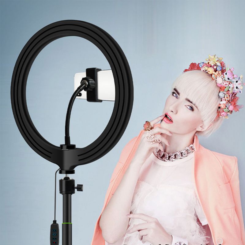 Đèn LED selfie có chân đứng tripod thiết kế tiện lợi dễ dùng