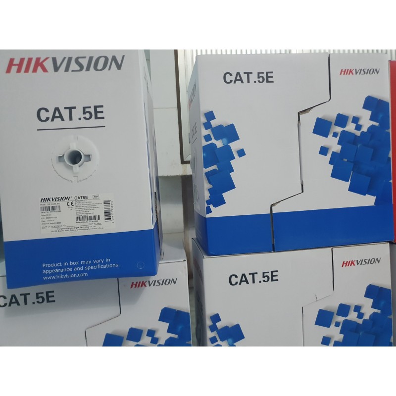 Cáp mạng chuyên dụng CAT5 Hikvision DS-1LN5E-E/E  (chính hãng Hikvision Việt Nam)