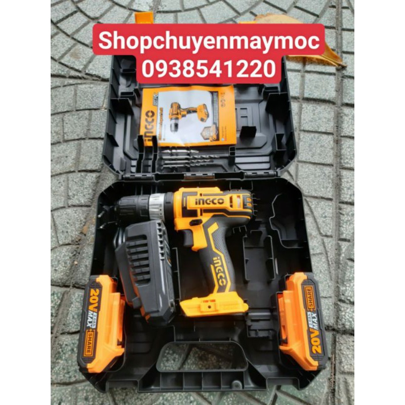 MÁY KHOAN PIN (3 CHỨC NĂNG) CHUYÊN DÙNG 20V INGCO CIDLI200215