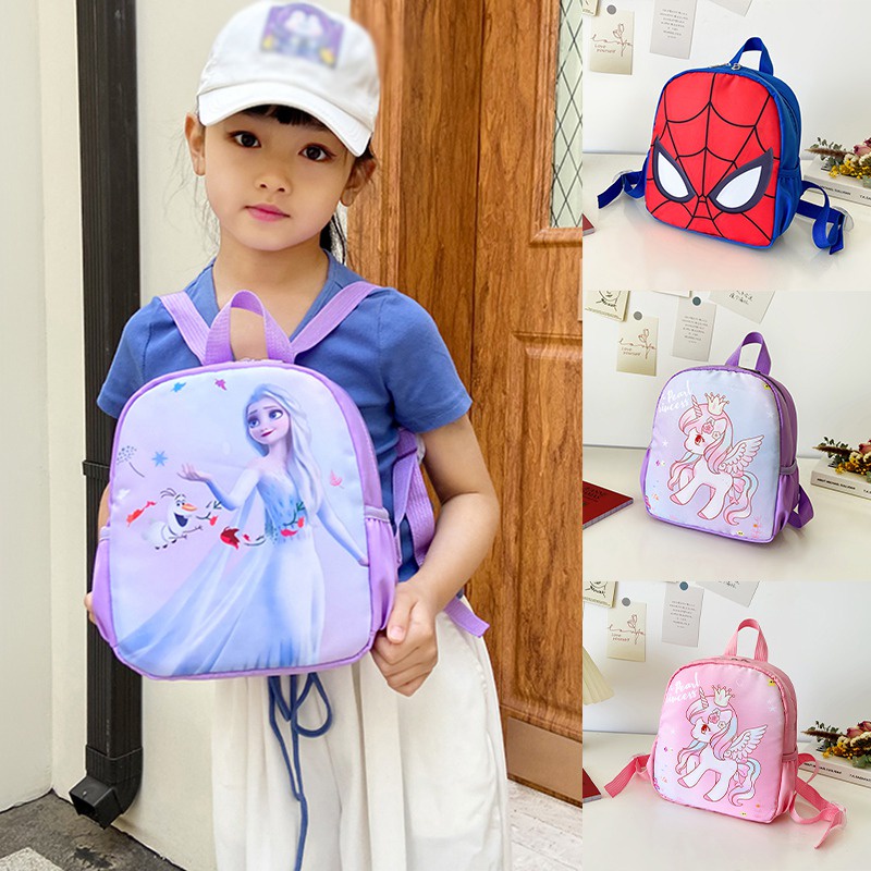 Balo Đi Học Họa Tiết Hoạt Hình Cho Bé Gái Se7en