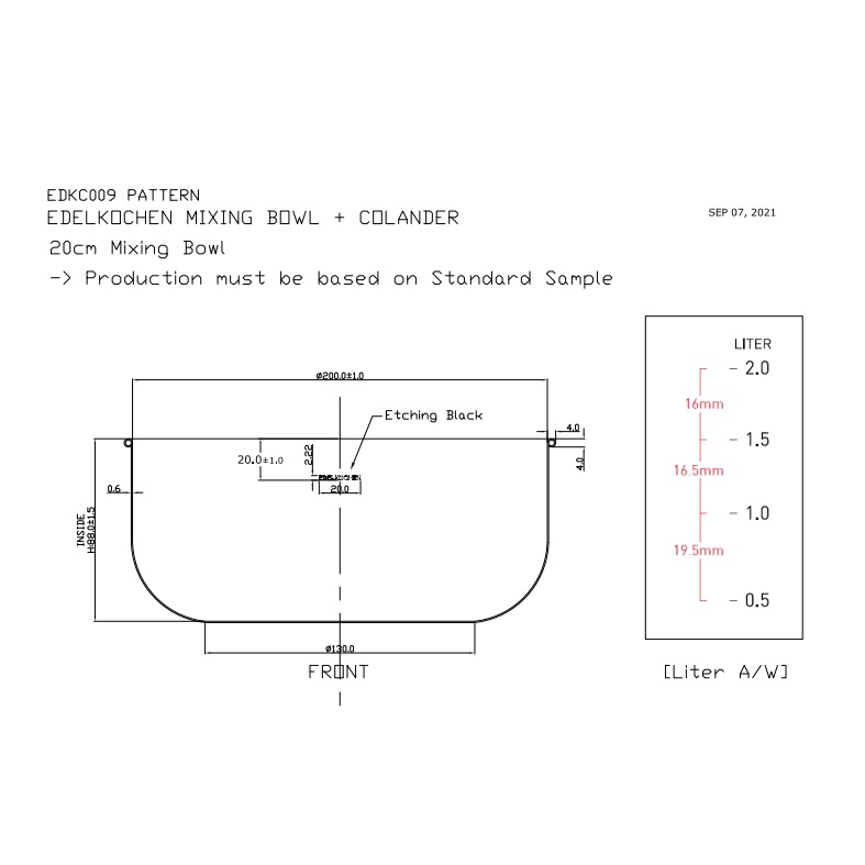 Thố trộn kèm Xửng Edelkochen 20cm