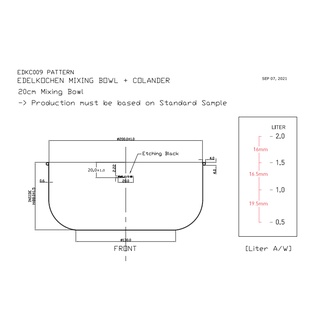 Thố trộn kèm Xửng Edelkochen 20cm