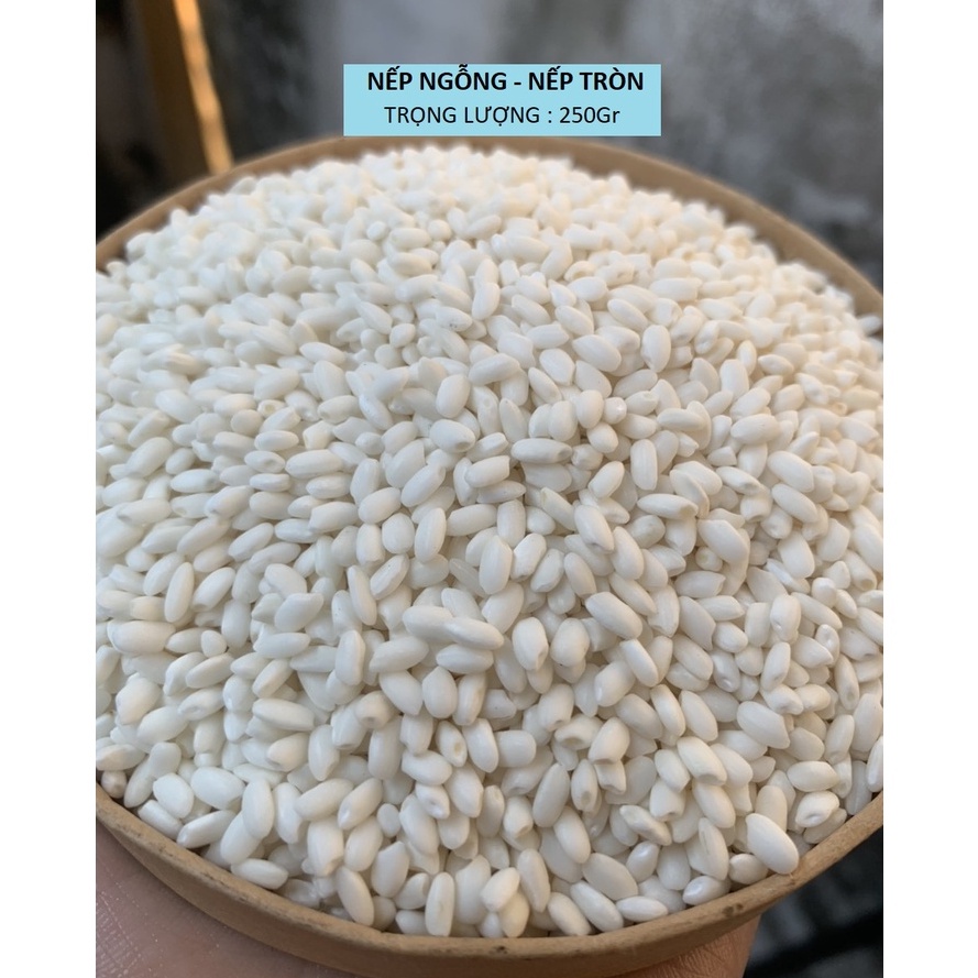 [Giá Tốt] Nếp Nguyên Chất - Hạt Nếp Chắc Ngon Dẻo Thơm Mềm 250Gr - Hàng Chất Lượng