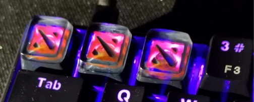 Artisan keycap resin Dota2