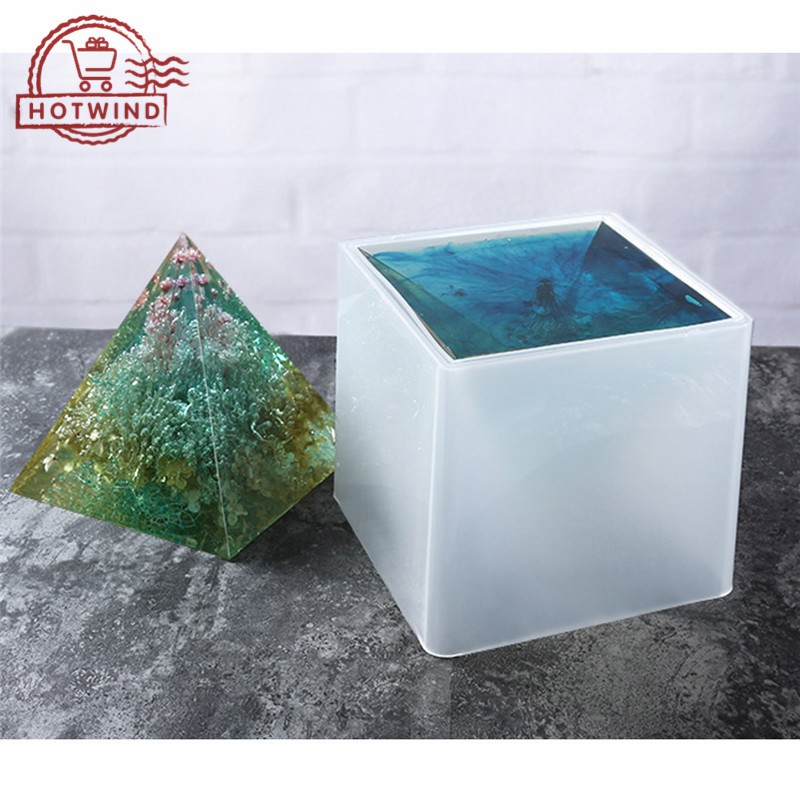 HW 15cm Large Pyramid DIY Silicone Mould Epoxy Resin Jewelry Casting Mold Handcraft Ornaments Tool