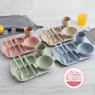 BỘ BÁT ĂN DẶM BẰNG LÚA MẠCH 6 CHI TIẾT