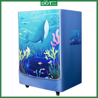Bọc máy giặt cửa ngang chống nước vải bạt bền đẹp Cá Heo Dotina CH01