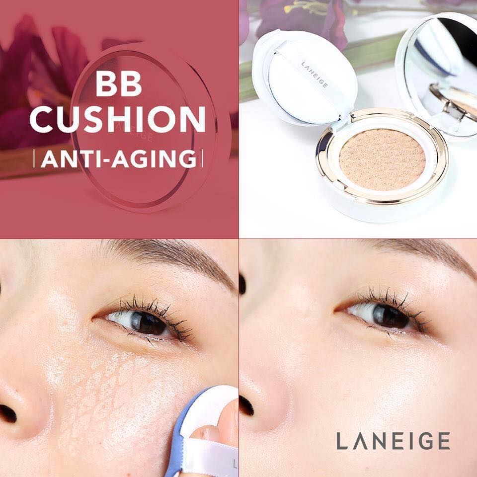 CUSHION ANTI AGING SPF50+ PHẤN NƯỚC CHE PHỦ CHO LÀN DA LÁNG MỊN NGĂN NGỪA LÃO HOÁ (TẶNG LÕI)