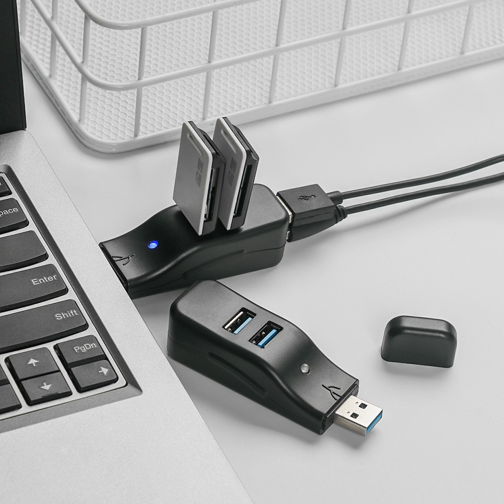 JUNE Universal 4 Ports USB Expander Mini Adapter USB 3.0 Hub New Portable Data Transfer High Speed Splitter Box