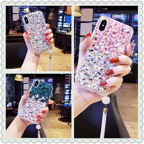 Ốp điện thoại đính kim cương lấp lánh kèm dây đeo cho Oppo R7 R7S A37/Neo9 A33/Neo7
