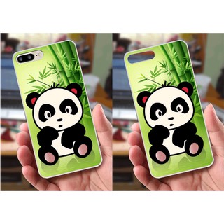 Ốp lưng iPhone 7 Plus / 8 Plus (dẻo viền trắng trong) - Hình Gấu Thỏ