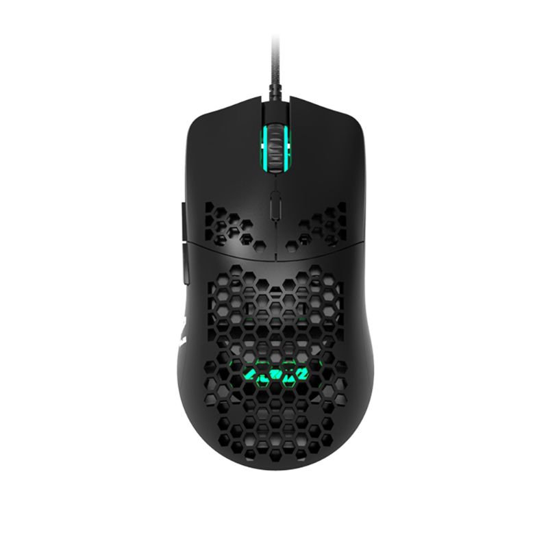 AJ390 Lightweight Wired Mouse Hollow-out Gaming Mouce Mice- 6DPI Adjustable 7Key