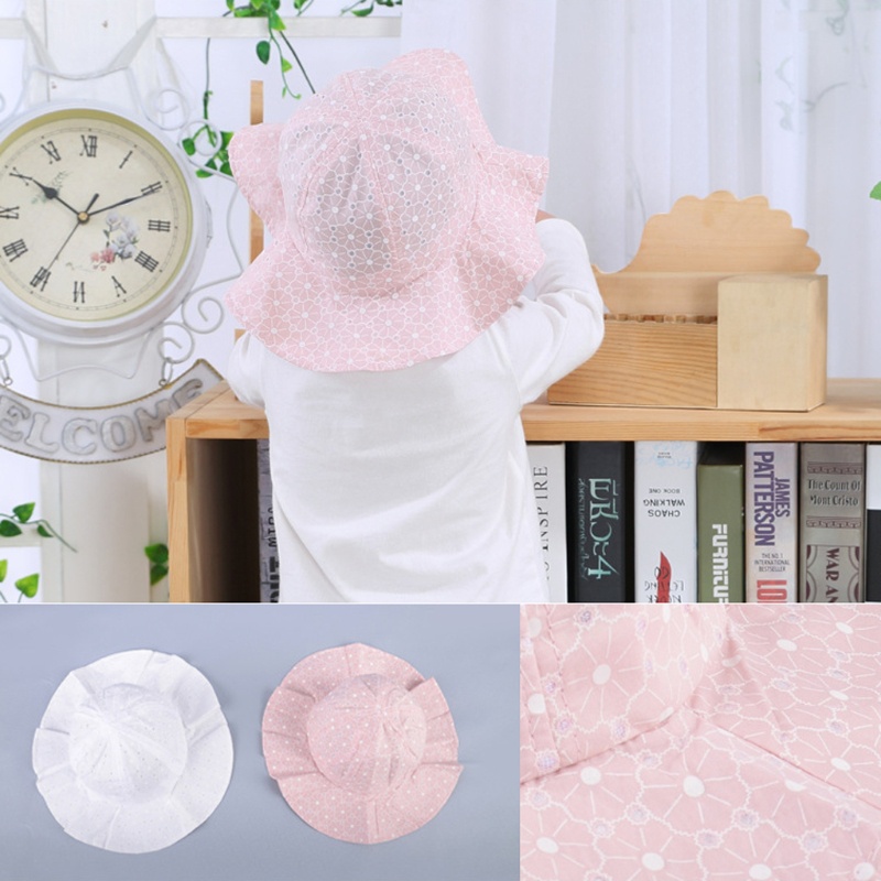 Nón Bucket Rộng Vành Chất Liệu Cotton Thời Trang Đi Biển Mùa Hè Cho Bé Gái