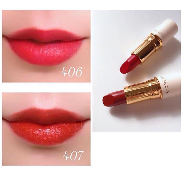 Son thỏi Cezanne nhật bản Lasting Lip Color N Đỏ cam 501, 406, 407, 105, 504, 402