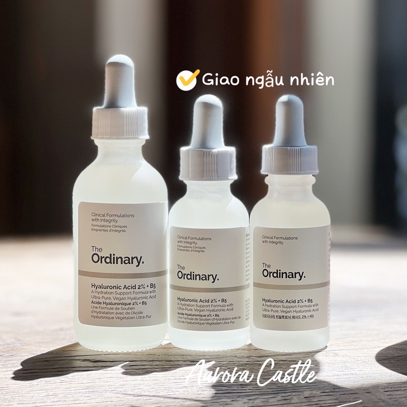 Serum cấp nước dưỡng ẩm The Ordinary Hyaluronic Acid 2% + B5