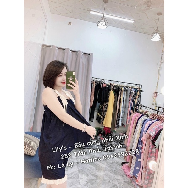 [Hàng loại1]Bộ bầu mùa hè chất đũi siêu mềm mát☘️đồ bộ cho bà bầu 2 dây quần bầu có chun chỉnh freesize từ 45-70kg BBH16