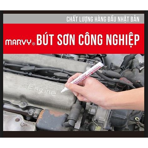 (THANH LÝ) Bút sơn ngòi trung 1.4mm, Marvy, Nhật Bản