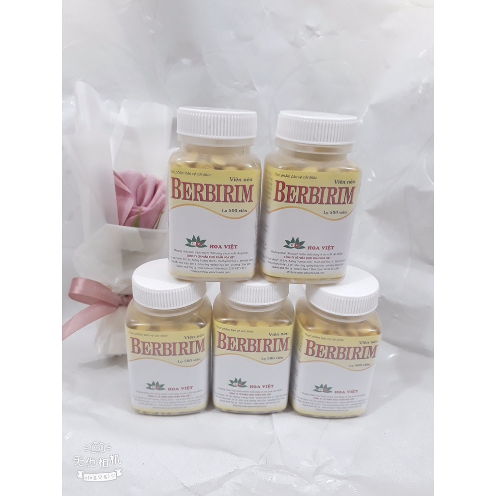 Viên uống Berbirim , giảm triệu chứng rối loạn tiêu hóa, tiêu chảy, đi ngoài nhiều lần