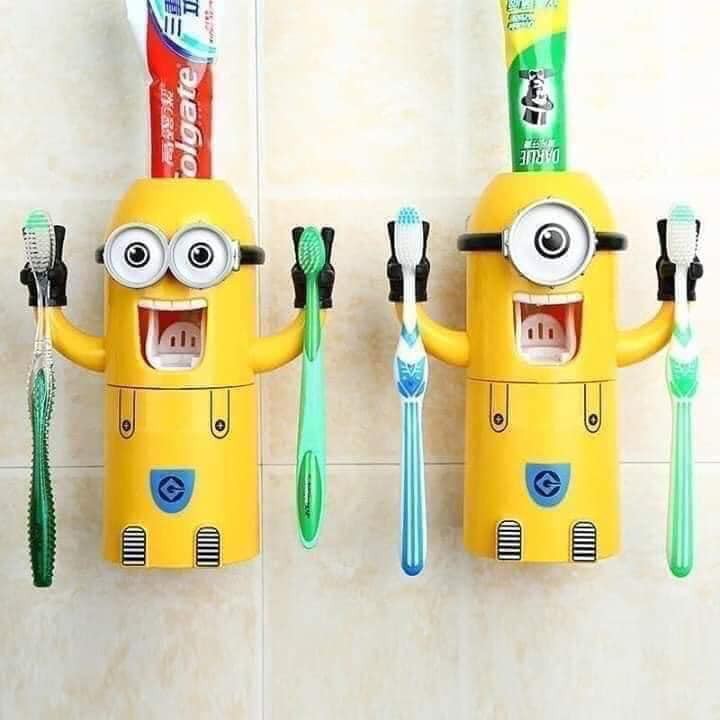 Dụng cụ lấy kem đánh răng tự động Minon, nhả kem minon hot hit