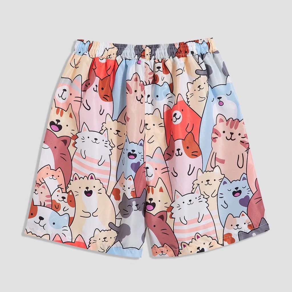 Bộ Áo Sơ Mi Tay Ngắn + Quần short Dáng Rộng Thời Trang Mùa Hè Hàn Quốc 2023 Cho Nam