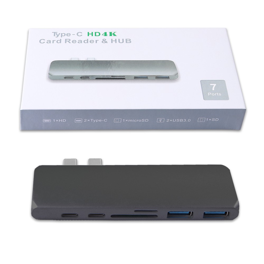 Type C To USB 3.0 HDMI Reader Hub Adapter For New MacBook Air 13 A1932 Mac Pro 13.3 15 16 A2159 A2141 A1707 A1706 A1989