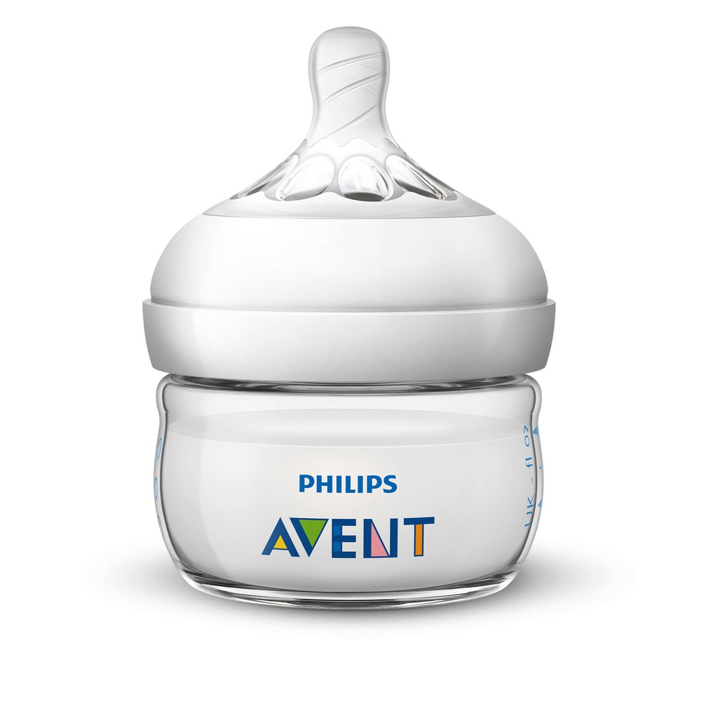 Bình sữa Philips AVENT Natural 60ml - Thiết kể tự nhiên (cổ rộng)